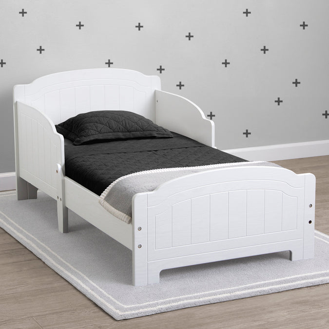 Textured White (1349) 4-Newport Wood Toddler Bed