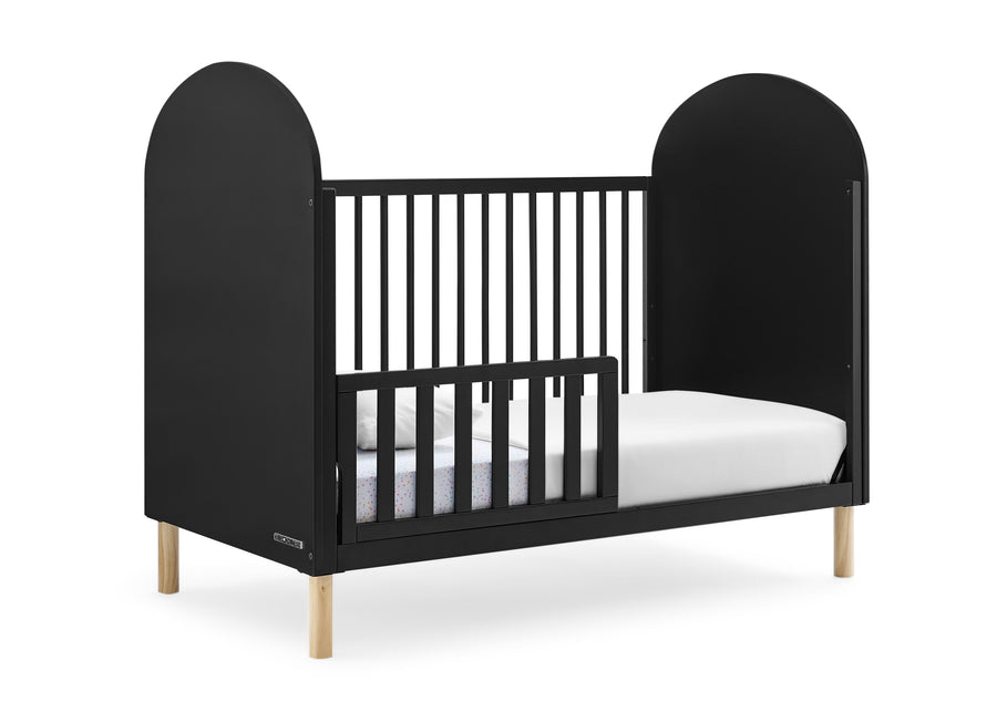 Ebony with Natural (1482) 11-Reese 4-in-1 Convertible Crib