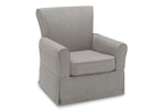 DCB: Dove Grey with Soft Grey (036) 5-Benbridge Upholstered Glider