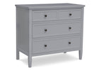 Epic 3 Drawer Dresser with Interlocking Drawers Grey (026) 23-Epic 3 Drawer Dresser with Interlocking Drawers