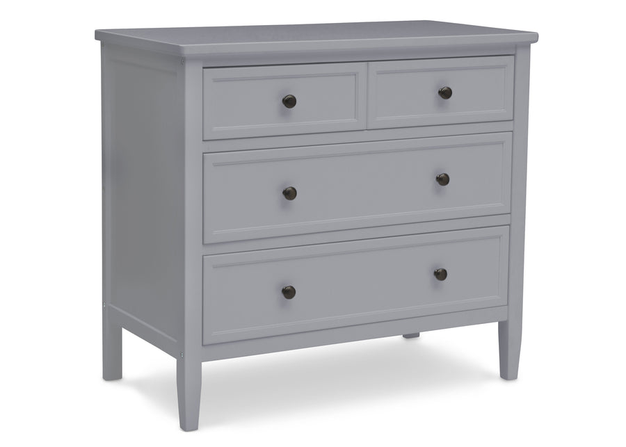 Epic 3 Drawer Dresser with Interlocking Drawers Grey (026) 23-Epic 3 Drawer Dresser with Interlocking Drawers