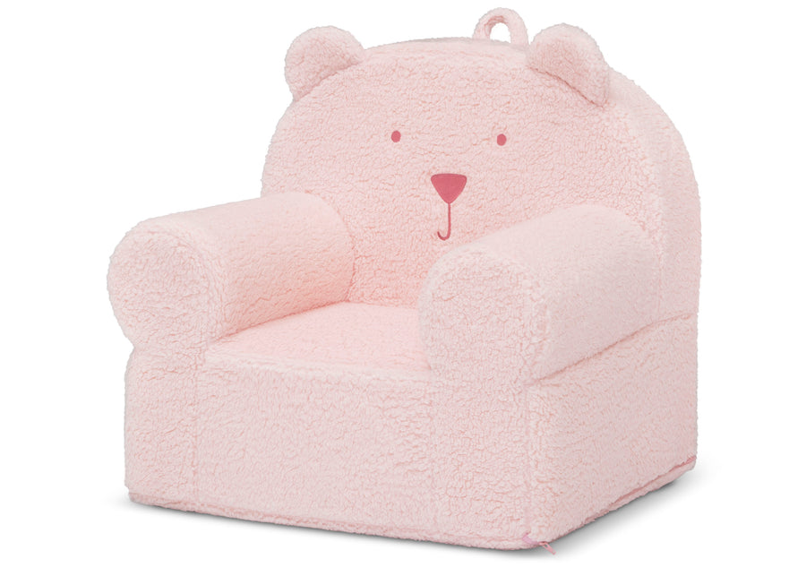 Blush Pink (1379) 9-babyGap Sherpa Bear Chair