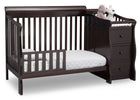 Dark Chocolate (207) 10-Princeton Junction Convertible Crib and Changer