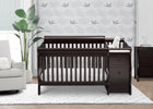 Dark Chocolate (207) 7-Princeton Junction Convertible Crib and Changer