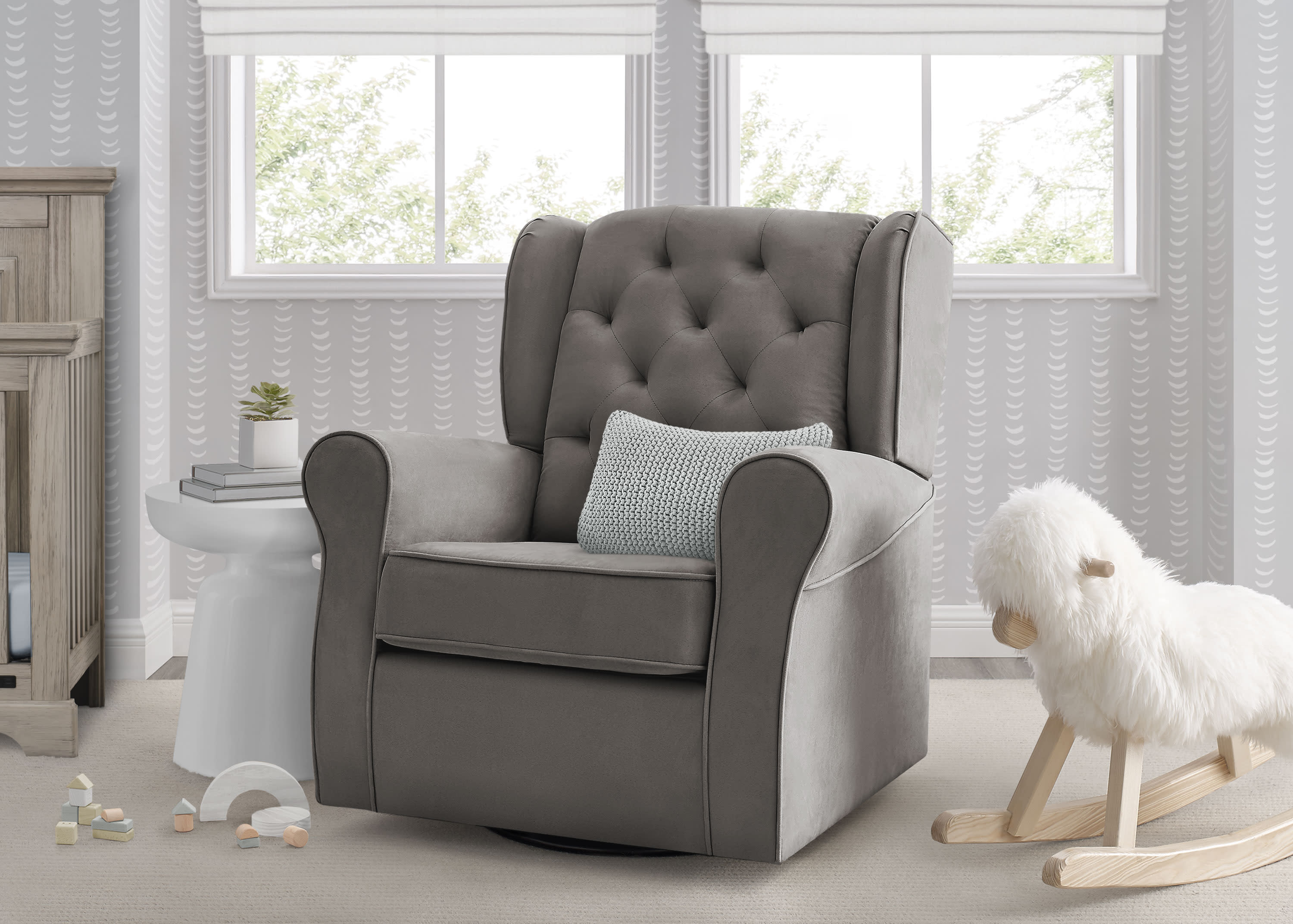 Emerson Nursery Glider Swivel Rocker Chair - Delta Children