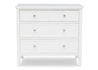 Bianca White (130) 19-Epic 3 Drawer Dresser with Interlocking Drawers