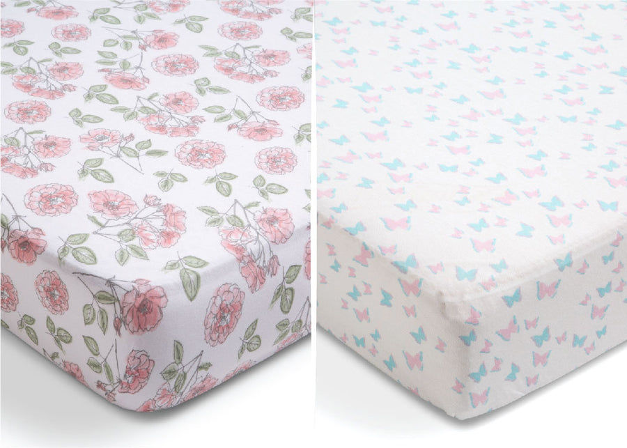 Garden Party (3019) 5-Garden Party Fitted Crib Sheets - 2 Pack